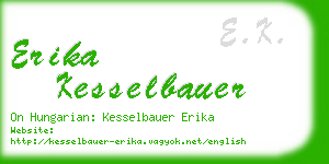 erika kesselbauer business card